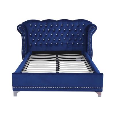 China Other Bed Frame Upholstered Fabric Headboard Bedroom Furniture for sale