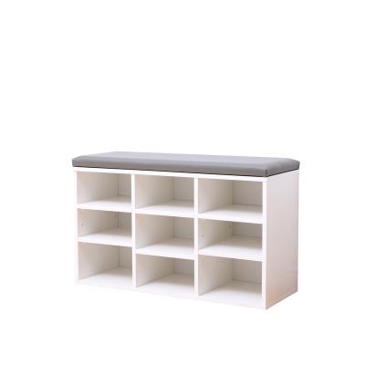 China Modern Single Shoe Storage Cabinet Hallway Furniture Cabinet Bench Rack Shoe Bench For Home for sale