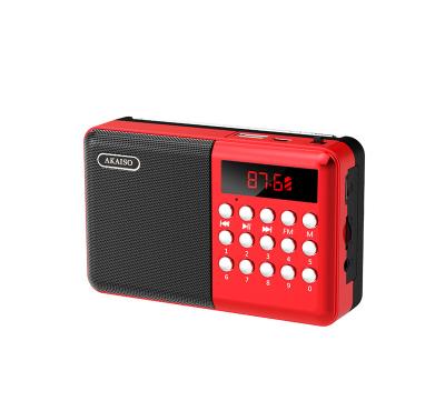 China Mini Factory Portable USB tf Card AM Fm Led Display Portable Portable Transmitter Digital Radio for sale