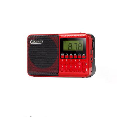 China Portable Mini Digital TF USB Switch FM AM 21bands Speaker Pocket Radio for sale