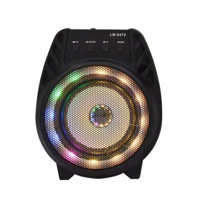 China Hot Selling LM-S472 Wireless Player BT Speaker Good Quality Portable Outdoor Karaoke USB 4 Inch Wireless Speaker With Rechargeable Battery for sale