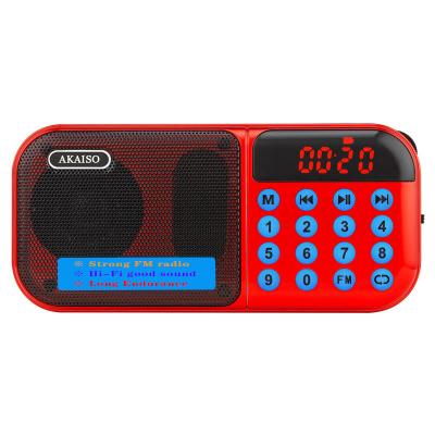 China Mini Multifunctional Mini Silicone Digital Button with Lightweight USB, TF Card, Portable FM Radio for sale