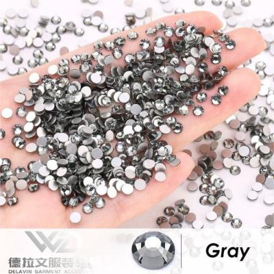 China Gray Orange Yellow Transparent DIY Resin Drilling Stone DIY Flat Back Fake Stone Bottom Resin Stone Opens Decorative Clothing for sale