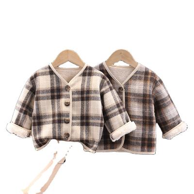 China Best Selling Anti-Shrink Plaid Long Sleeve Boys Winter High Quality Casual Shirts Anti-Shrink Apparel For Wholesale for sale