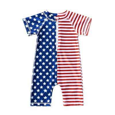 China New Beauty Summer Regular Style Casual Children's Overall Zipper Baby Clothes for sale