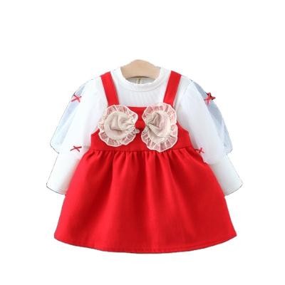 China 2022 Hot Popular High Quality Breathable Boutique Autumn Fashion Casual Baby Girls Kids Clothes Dress for sale