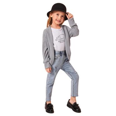 China China Manufacturer Breathable Girls Clothes Breathable Long Sleeve Knit Shirt Sweater Cardigan Casual Coat for sale