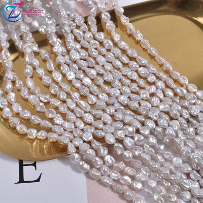 China Jewelry Making Natural Freshwater Baroque Pearl Shaped Half Necklace Fashion New for sale