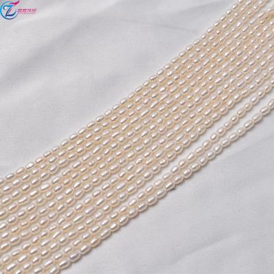 China Jewelry Making Baroque Pearl 2.5-3mm Freshwater Shape Natural Handmade Beaded Necklace Bracelet Hand String Semi-Produced for sale