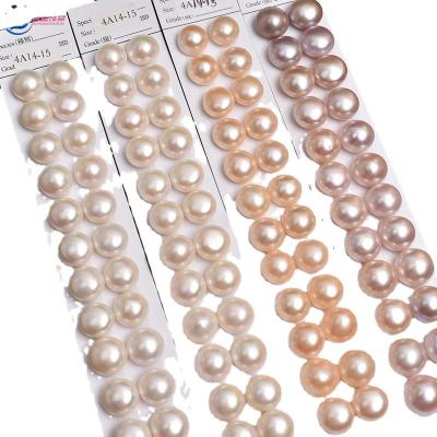 China Jewelry making loose freshwater pearls natural pearl 13-14-15mm half pearl big high quality baroque pearl material diy ornament for sale