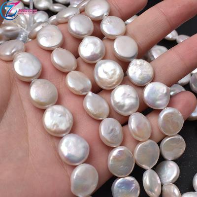 China Jewelry Making Wholesale Freshwater Pearl Button 12-13mm Baroque Than Pearl Strand Freshwater Pearl Natural Freshwater for sale