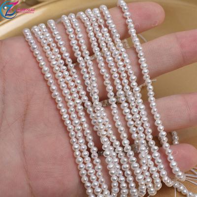 China Jewelry Making Freshwater Close Round Bead Strand 3mm Round Freshwater Pearl for sale