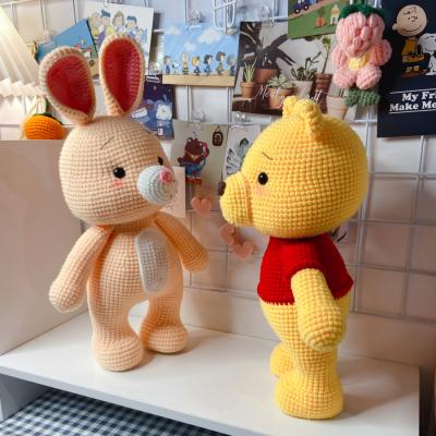 China Eco-Friendly Christmas Gift Wholesalers Baby Crochet Sheep Amigurumi 100% Handmade Bunny Toys for sale