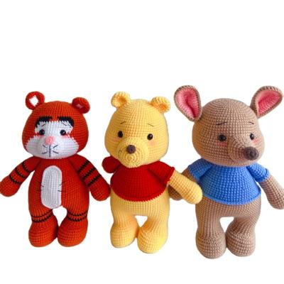 China Cute Toys Soft Bunny Knit Animals Christmas Gift Baby Gifts Sheep Lamb Handmade Animal Eco-friendly Doll Toys for sale