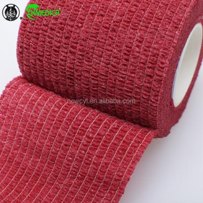 China 100% Top Sheer Adhesive Veterinary Self-adhesive Self-adhesive Veterinary Wrap Nonwoven Tattoo Fashion Cohesive Bandages for sale