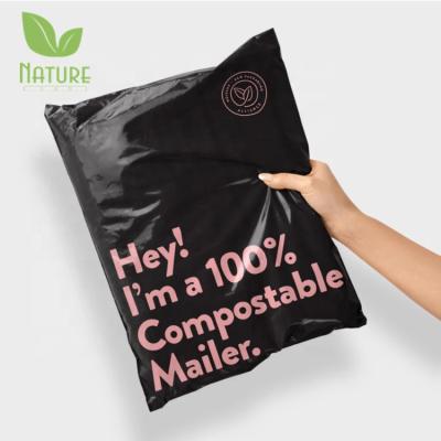 China shoes & clothing personalized custom printed compostable mailer biodegradable mailing bags for sale