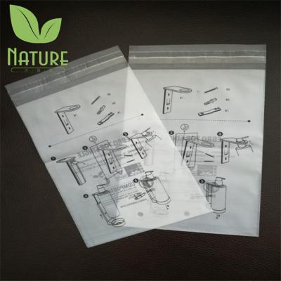 China High Quality Bags Eco - Friendly Clothes Packaging Bag With Adhesive Tape Cornstarch for sale