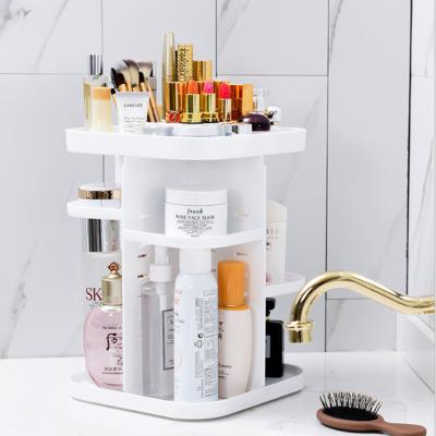 China Viable Wholesale High Quality Rotating Acrylic Make Up Storage Makeup Organizer With Drawers for sale