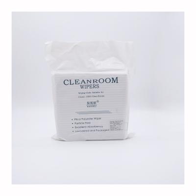 China ISO 4-7 (Class 10-Class10000) 3008 Fiber Solvent Cleanroom Cloth Wipes Excellent Solvent And Acid Resistance Lint Free for sale