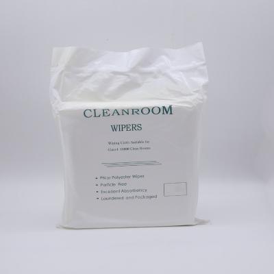 China Eco - Friendly Class 100 Laser Cut Lint Free Microfiber Cleanroom Wipes for sale