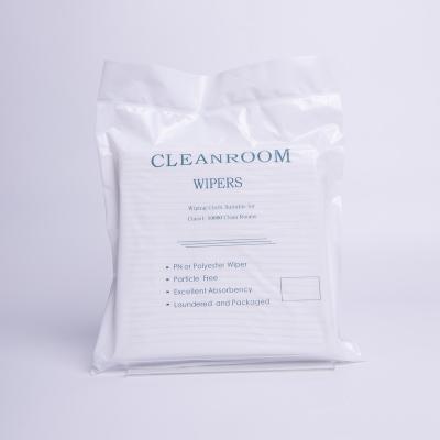 China Industrial Cleanroom Industrial Wiper Microfiber Lint Free Cleaning Cloth Factory Direct Supply Super Absorbent Microfiber for sale