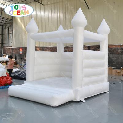 China All Ages Commercial Wedding Party Used Inflatable Wedding Bouncer Jumping Bouncy Castle Inflatable White Castle Bounce House for sale