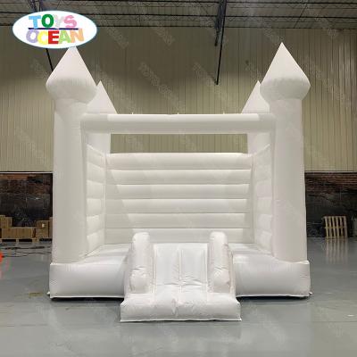 China All Ages Inflatable Bounce Slide Kids Jump Castle White Bounce House for sale