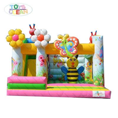 China Vinyl fashion style kids inflatable bounce house castle combo slide for sale