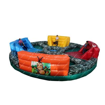 China PVC Human Bungees Running Hungry Hippo Chow Down Inflatable Game for sale