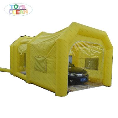 China Outdoor Movable Oxford Car Spray Booth Inflatable Cooking Booth for sale