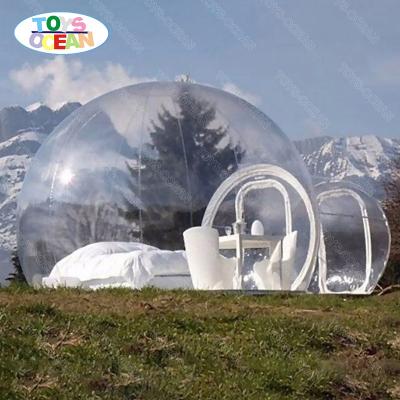 China New Outdoor Camping PVC Bubble Hotel Tent Inflatable Clear Dome Tent for sale