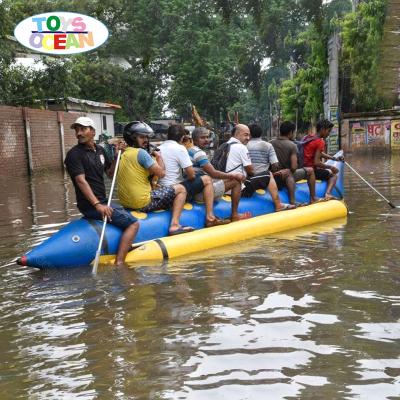 China PVC 2022 inflatable water sports game banana boat water drag game hot-selling water game equipment for sale