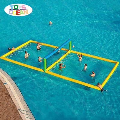 China Customized PVC Beach Volleyball Court Hot Selling Outdoor Inflatable Water Floating Volleyball Court for sale