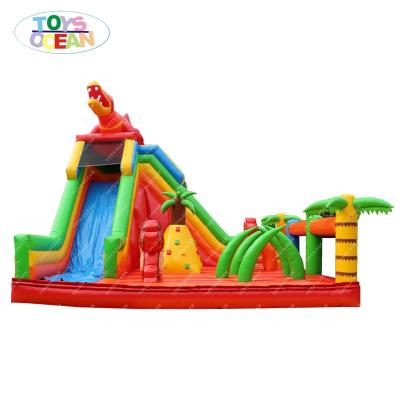 China Inflatable Castle Slide Vinyl Kids Dinosaur Bounce Outdoor Playground Suit for sale