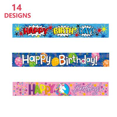 China Birthday Decor Birthday Decorations Party Festival Decoration Happy Birthday Foil Banner for sale