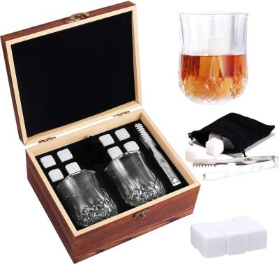 China Europe Fathers Day Gifts For Dad The Whiskey Glass Set Whiskey Stones Ice Cube Gift Kit The Chilling Stones Dad Birthday Gift for sale