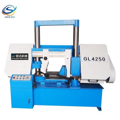 China High precision GL4250 4260 4280 double column gantry horizontal metal cutting band saw machine for sale