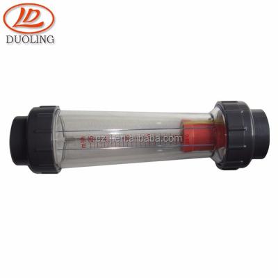 China AS Plastic Material ABS PVC Liquid Control Water Flow Meter for sale