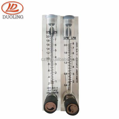 China Acrylic Acrylic Tube LZM Rotameter With Regulator Glass Tube Factory Price Flow Meter For Air for sale