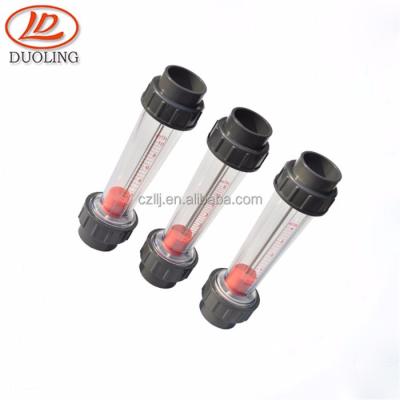 China Acrylic Tube Rotameter Air Flow Meter Plastic Glass Rotameter for sale