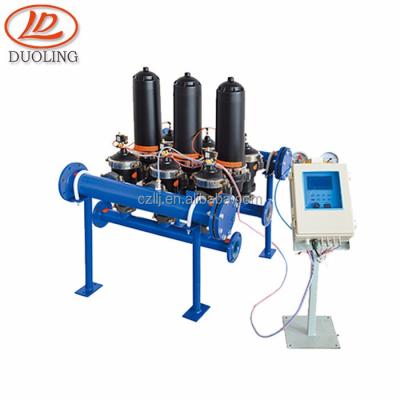 China Factory Automatic Endogenous Backwash Plastic Disc Filter - Water Filtration System 4 Unit Machine for sale