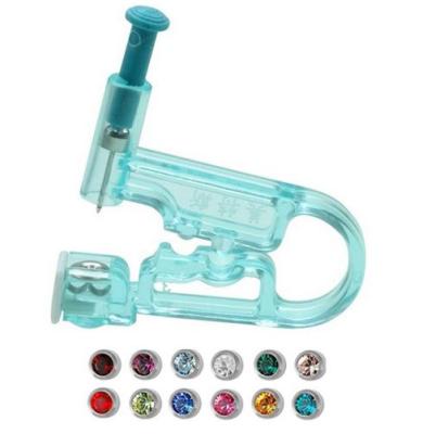 China Plastic+Stainless Steel Self Painless Earring Piercing Gun And Jewelry Professional Disposable Ear Piercing Gun for sale