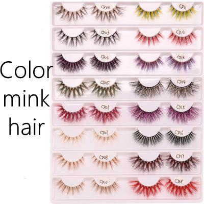 China Factory natural soft lash box 3d custom bottom full strip mink lashes dramatic colorful 3d mink eyelashes 25mm false mink eyelash for sale