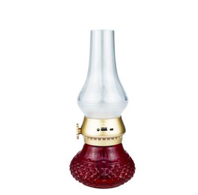 China Retro High Brightness LED Electronic Home USB Kerosene Lamp Antique Candle Dimming Blow Control Lamp Night Light for sale