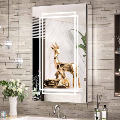 China Modern For Project Mirror Cabinet LED Vanity Bathroom Mirror High End Medicine Cabinets for sale