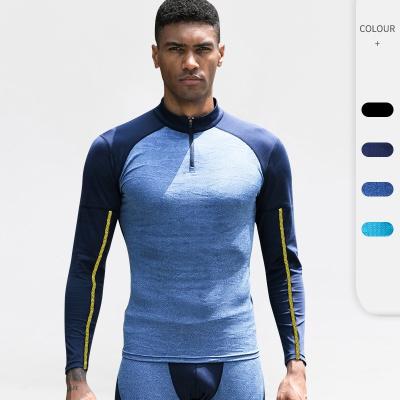 China Running Men's Quick-Dry Camouflage Sportswear Tennis Wear Winter Elastic Sportswear Long Sleeve Breathable Tight High-elastic Sportswear for sale