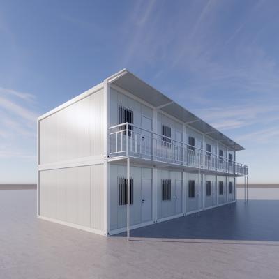 China 40ft 20ft Shipping Agency 2 Storey Traditional Custom Buildings Steel Flatpack Container House Philippines For Sale for sale