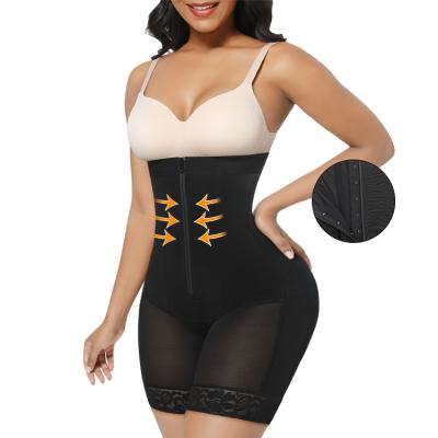 China Wholesale Antibacterial Antibacterial Adjust Hooks And Zipper Women Abdomen Trimmer Control Body Shaper Shapewear For Women for sale