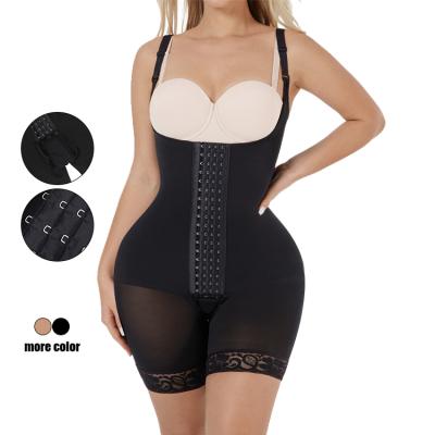 China New Design Breathable Breathable Women Full Body Shaper Elasticity Knit Spandex Hip Enhancer Shapewear Overalls for sale