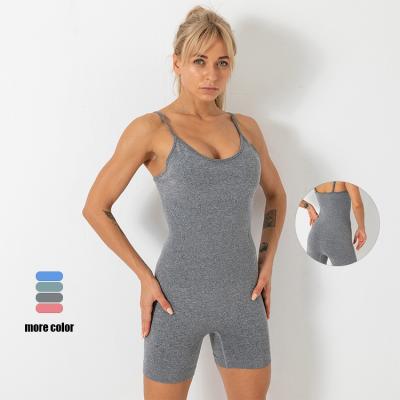 China Breathable 2022 Breathable Sports Gym Clothings Set Summer Fitness One Piece Sets for sale